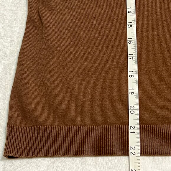 august silk Women's Top Brown Knits Sleeveless Size XL - Picture 6 of 6